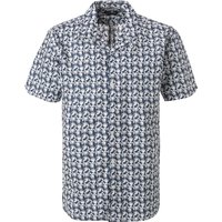 NORTH SAILS Herren Kurzarmhemd blau geblümt von North Sails