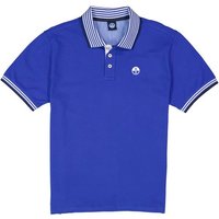 NORTH SAILS Herren Polo-Shirt blau Baumwoll-Piqué von North Sails