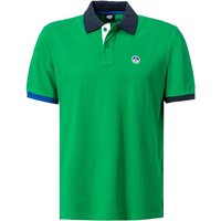 NORTH SAILS Herren Polo-Shirt grün Baumwoll-Piqué von North Sails