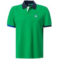 NORTH SAILS Herren Polo-Shirt grün Baumwoll-Piqué von North Sails