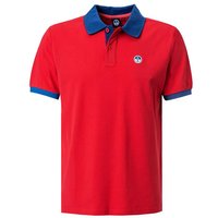 NORTH SAILS Herren Polo-Shirt rot Baumwoll-Piqué von North Sails