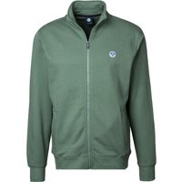 NORTH SAILS Herren Sweatjacke grün Baumwolle unifarben von North Sails