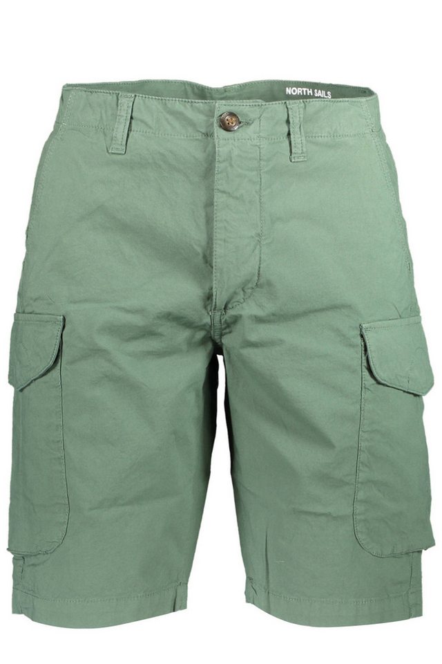 North Sails 5-Pocket-Hose Herren Bermuda-Shorts Grün aus Bio-Baumwolle mit Cargotaschen von North Sails