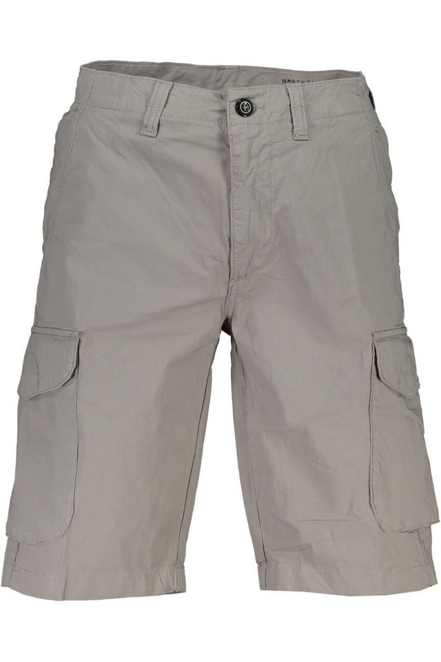 North Sails 5-Pocket-Hose Herren Bermudashorts Grau Regular Fit mit 4 Taschen und Logo von North Sails