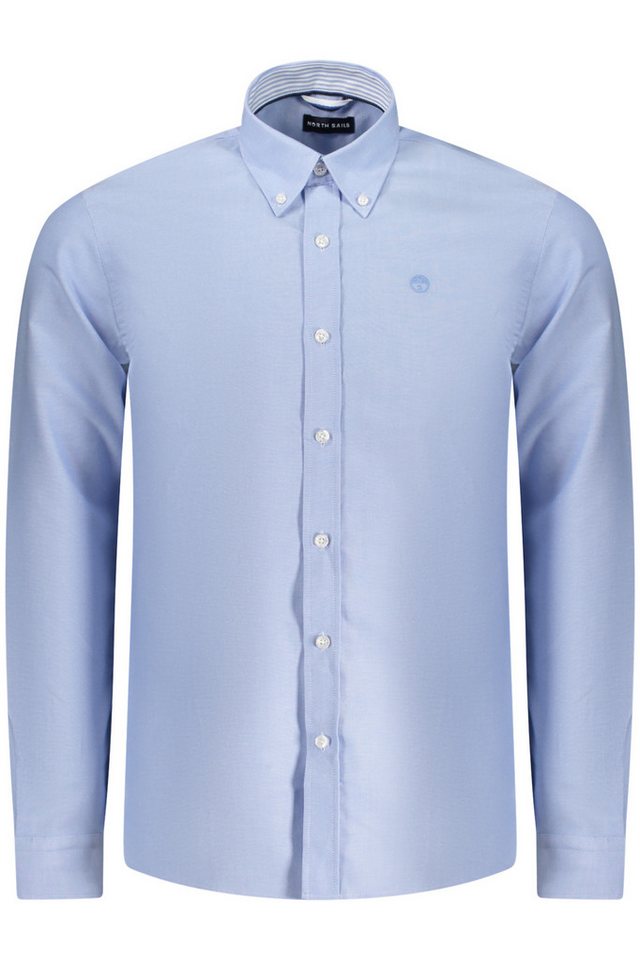 North Sails Langarmhemd Herren Langarmhemd Blau mit Button-Down-Kragen und Stickerei von North Sails