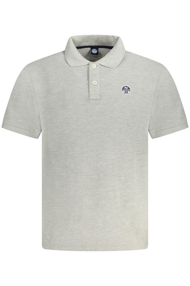 North Sails Poloshirt Graues Herren Kurzarm-Poloshirt mit Logo und North Sails Poloshirt Graues Herren Kurzarm-Poloshirt mit Logo und von North Sails
