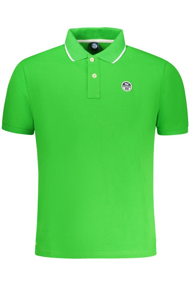 North Sails Poloshirt Grünes Herren Poloshirt mit Kontrastdetails und von North Sails