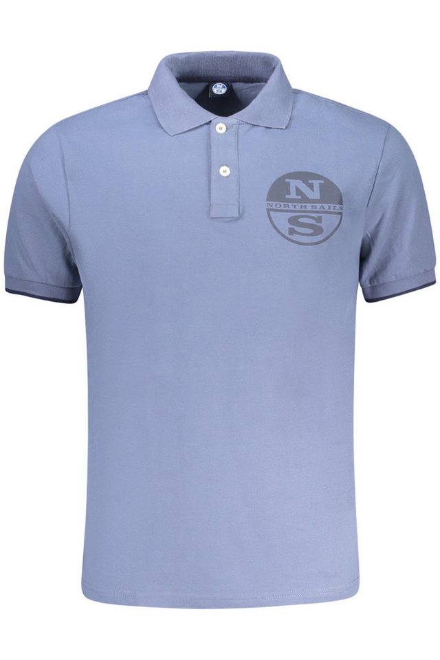 North Sails Poloshirt Herren Kurzarm-Poloshirt Blau mit Kontrastdetails von North Sails