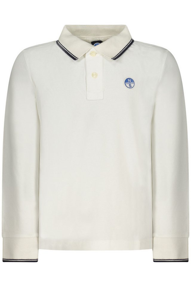 North Sails Poloshirt Weißes Langarm-Poloshirt für Kinder mit von North Sails
