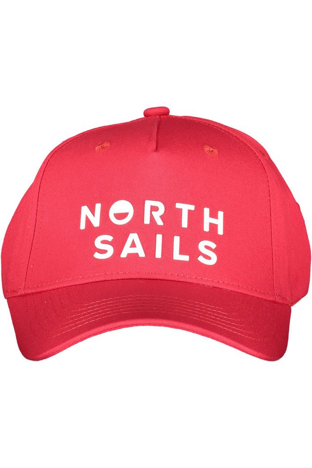 North Sails Strickmütze Verstellbare Herren-Basecap in Rot aus Bio-Baumwolle mit Logo-Druck von North Sails