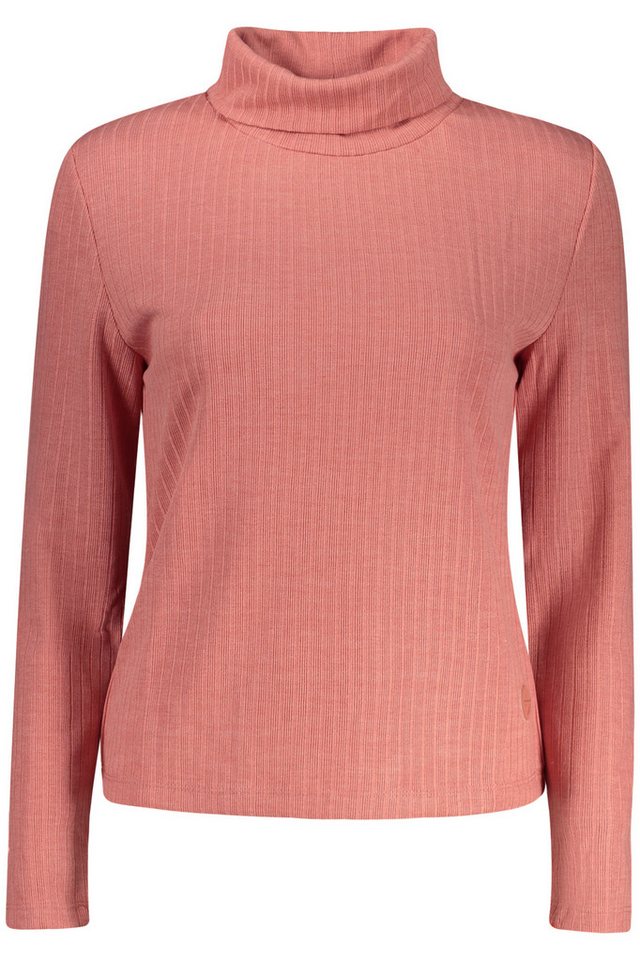 North Sails Strickpullover Damenpullover Rosa: Langarmshirt mit Stehkragen & Applikation von North Sails