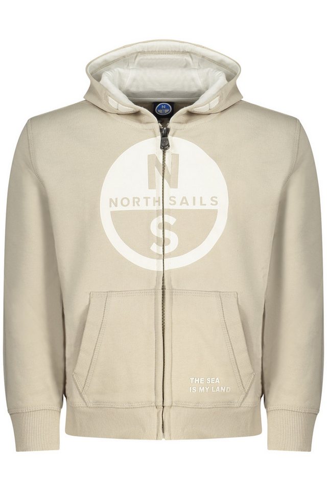 North Sails Sweatshirt Beiges Kinder-Sweatshirt mit Reißverschluss und von North Sails