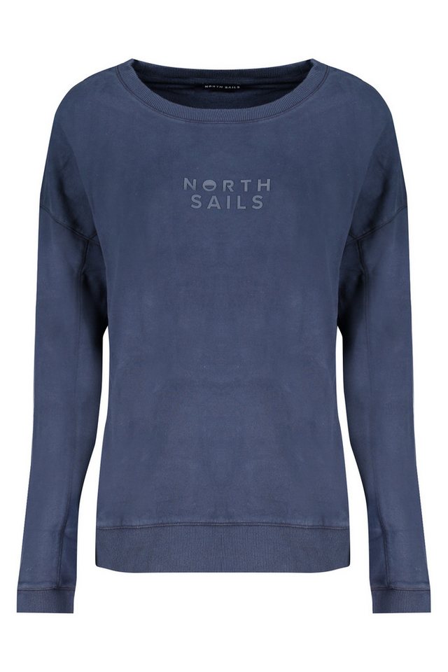 North Sails Sweatshirt Blaues Damen-Sweatshirt aus Bio-Baumwolle – von North Sails