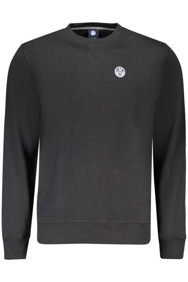 North Sails Sweatshirt Herren Langarm-Sweatshirt Schwarz Rundhals mit von North Sails