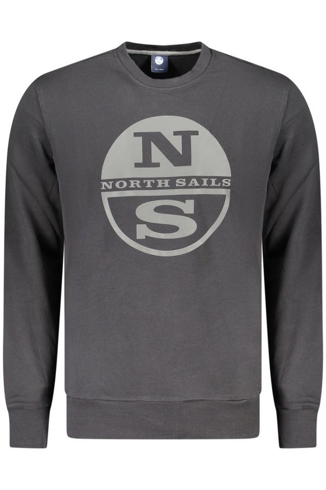North Sails Sweatshirt Herren Sweatshirt Schwarz Rundhals Langarm mit von North Sails
