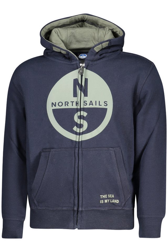 North Sails Sweatshirt Kinder Sweatshirt Blau mit Reißverschluss - von North Sails