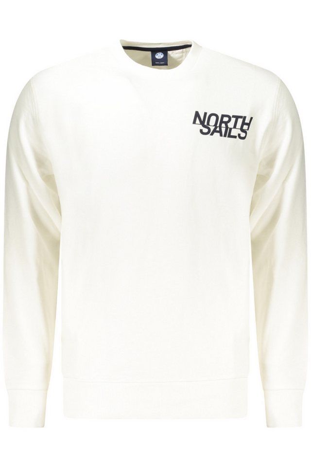 North Sails Sweatshirt Herren-Sweatshirt Rundhals Weiß - Gemütlich mit von North Sails