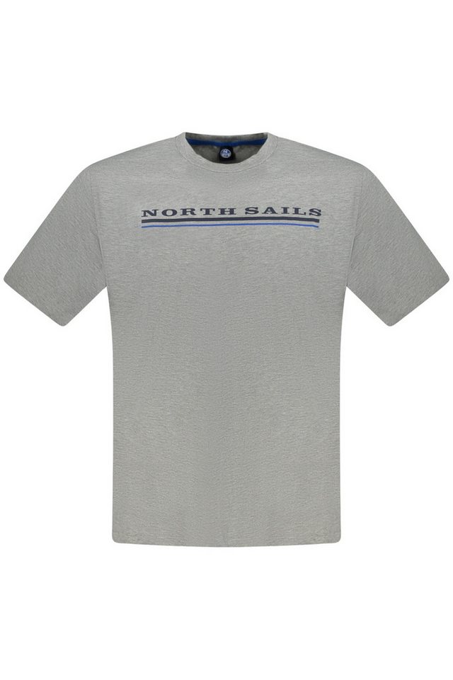North Sails T-Shirt Graues Herren Kurzarm-T-Shirt mit Rundhals und von North Sails