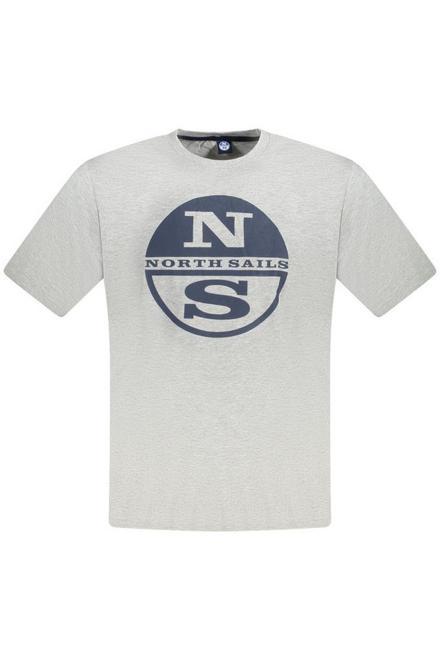 North Sails T-Shirt Graues Herren Kurzarm T-Shirt mit Rundhals und von North Sails