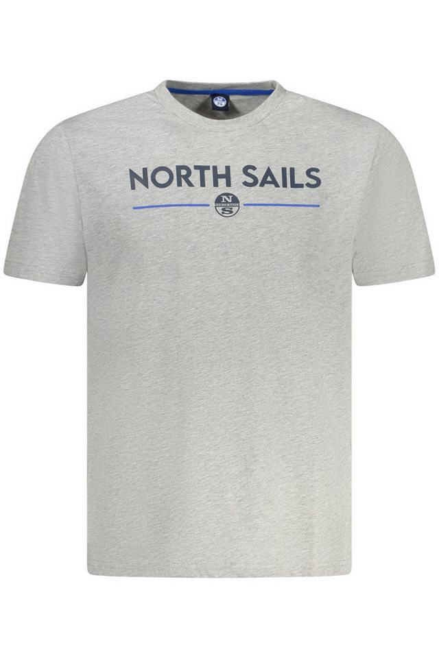 North Sails T-Shirt Graues Herren T-Shirt mit Rundhals & Druck – von North Sails