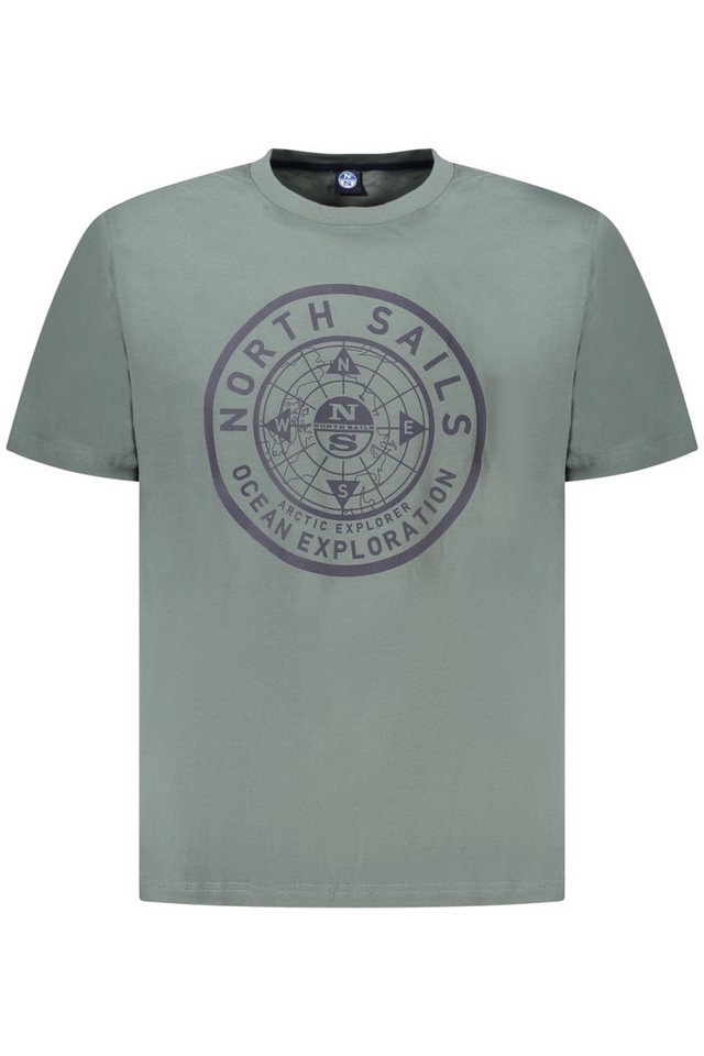 North Sails T-Shirt Grünes Kurzarm Herren T-Shirt mit Rundhals und von North Sails