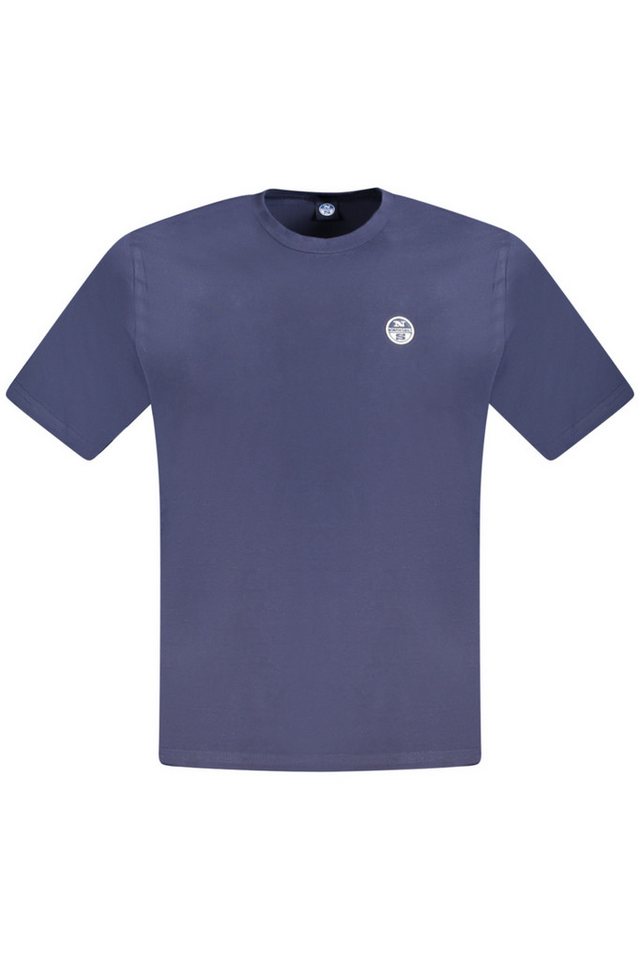 North Sails T-Shirt Herren Kurzarm T-Shirt Blau mit Logo & von North Sails