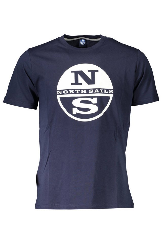 North Sails T-Shirt Herren Kurzarm T-Shirt Blau mit Print und von North Sails