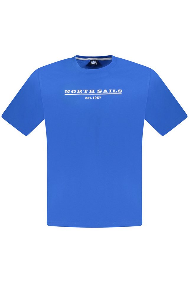 North Sails T-Shirt Herren Kurzarm-T-Shirt Blau mit Rundhals und von North Sails