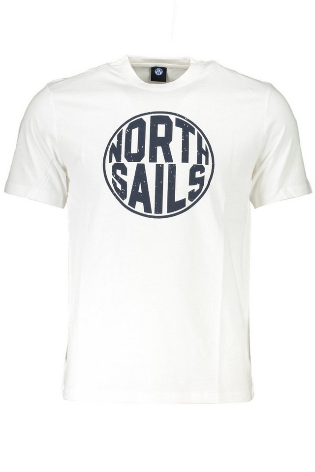 North Sails T-Shirt Herren Kurzarm T-Shirt Weiß mit Druck & von North Sails
