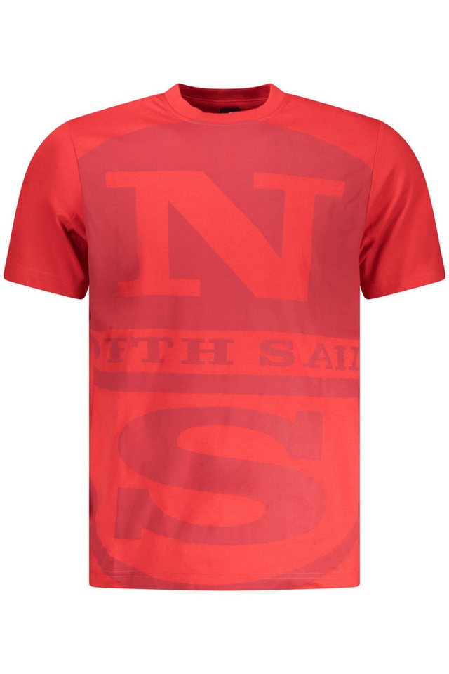 North Sails T-Shirt Herren Rot Kurzarm T-Shirt mit Rundhals und von North Sails
