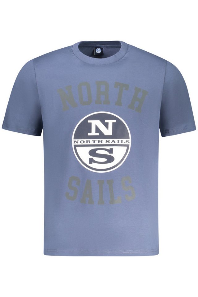 North Sails T-Shirt Kurzarm T-Shirt Herren Blau mit Druck & Rundhals - North Sails T-Shirt Kurzarm T-Shirt Herren Blau mit Druck & Rundhals - von North Sails