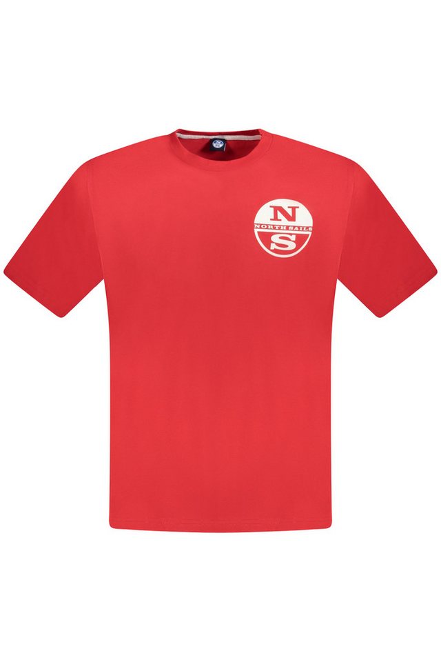 North Sails T-Shirt Stilvolles rotes Herren T-Shirt mit Print und von North Sails