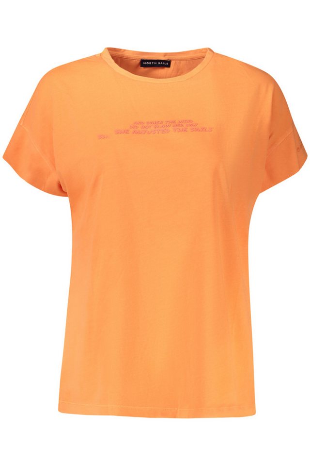 North Sails T-Shirt Stylisches Damen Kurzarm T-Shirt in Orange mit von North Sails