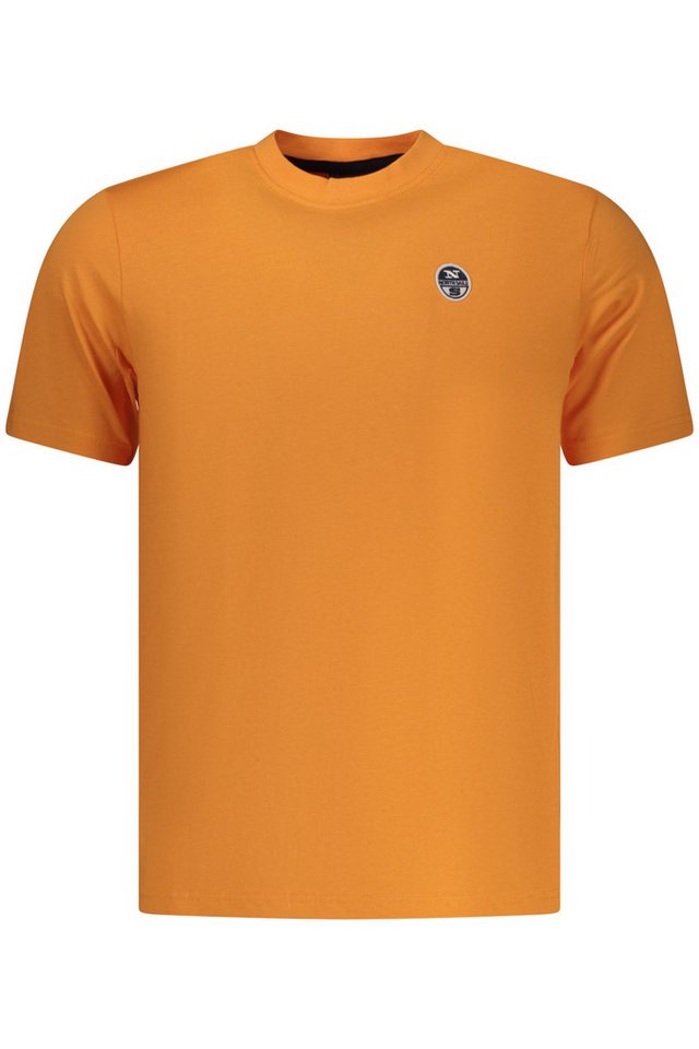 North Sails T-Shirt Stylisches Herren Kurzarm T-Shirt in Orange mit von North Sails
