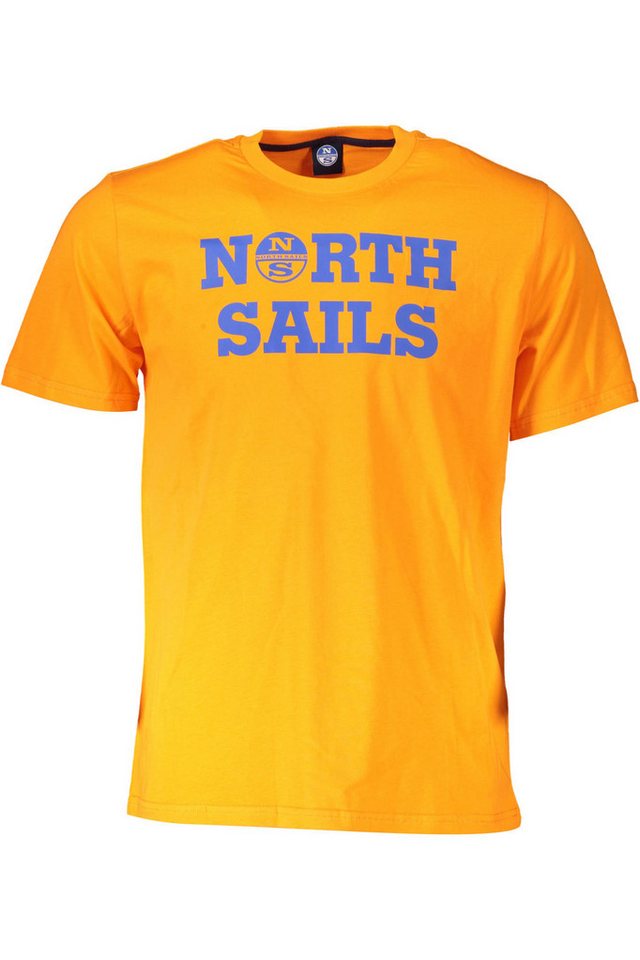 North Sails T-Shirt Stylisches Herren T-Shirt in Orange mit Logo-Print von North Sails
