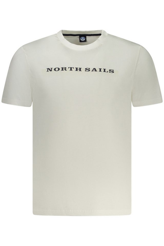 North Sails T-Shirt Weißes Herren T-Shirt mit Rundhals und Print – von North Sails