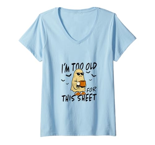 Damen Ich Bin zu alt für Dieses Blatt T-Shirt mit V-Ausschnitt von North Shanti