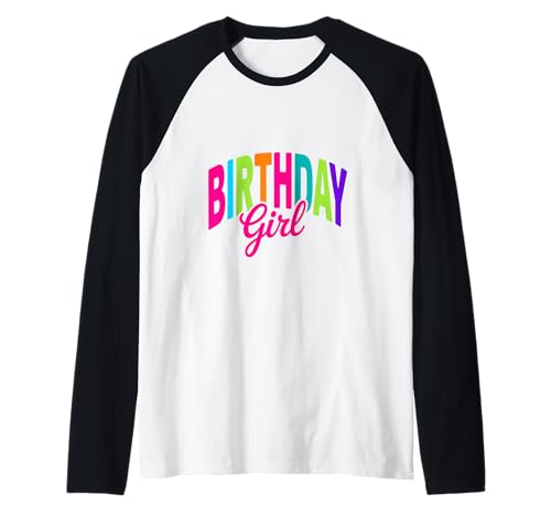 Geburtstag Mädchen Raglan von North Shanti