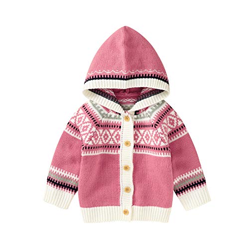 NORTH EDGE Baby-Jungen Strickjacke Cardigan mit Kapuzenpullover Hoodie Sweatshirt von NORTH EDGE