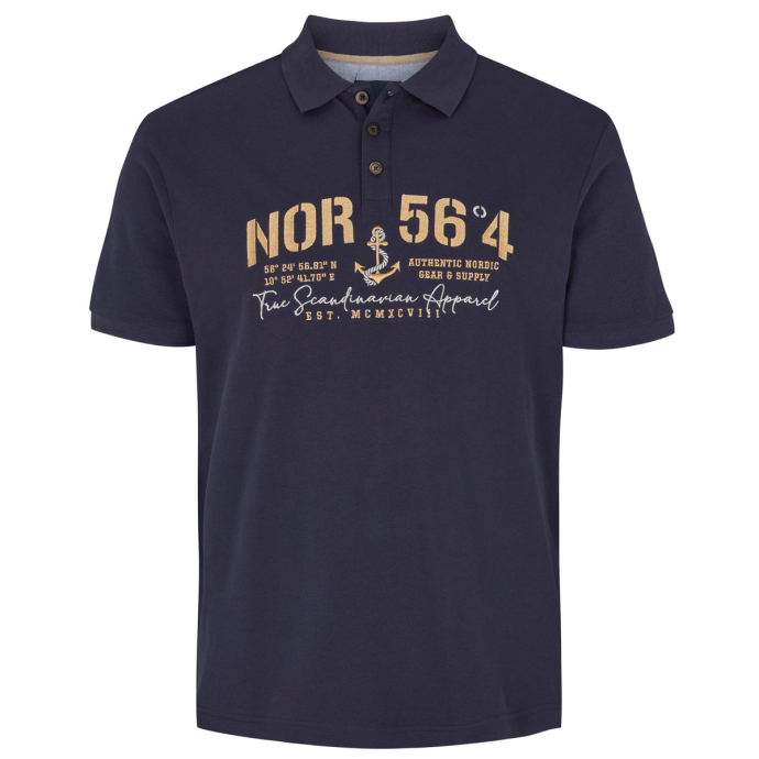 North Poloshirt mit Logo-Stickerei von North