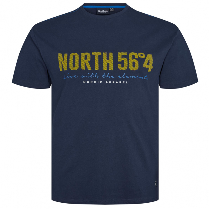 North T-Shirt mit Frontprint "North 56" von North