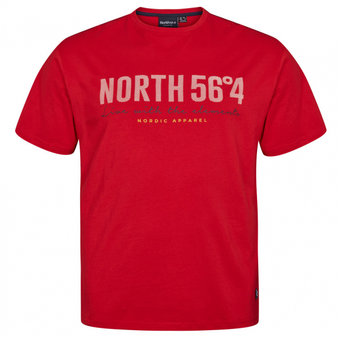North T-Shirt mit Frontprint "North 56" von North