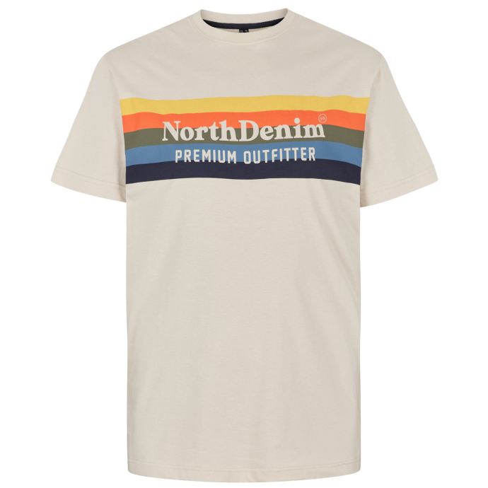 North T-Shirt mit Print von North