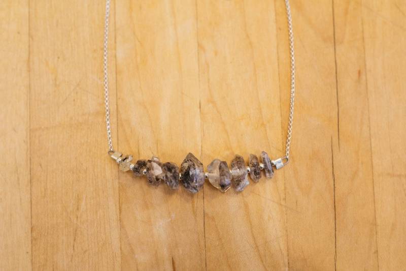 Chunky Herkimer Diamantkette Halskette Chunky Herkimer Diamantkette Halskette von NorthCroftStudio