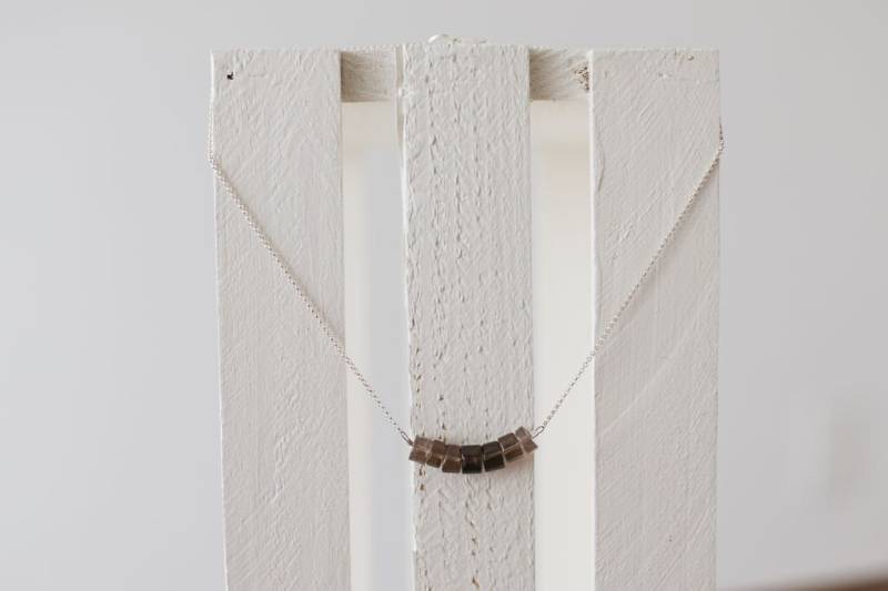 Rauchquarz Kette Halskette Rauchquarz Kette Halskette von NorthCroftStudio