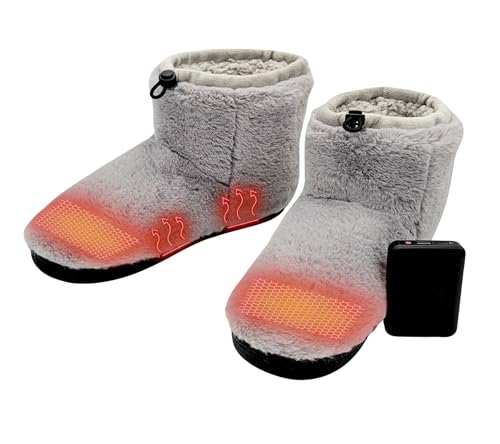 NorthHeat Beheizbare Hausschuhe für Damen in Grau, EU Schuhgröße 37-38. Elektrisch beheizte Pantoffeln mit breiter Passform – ideal für kalte Füße. Komfort und Wärme im Winter NorthHeat Beheizbare Hausschuhe für Damen in Grau, EU Schuhgröße 37-38. Elektrisch beheizte Pantoffeln mit breiter Passform – ideal für kalte Füße. Komfort und Wärme im Winter von NorthHeat