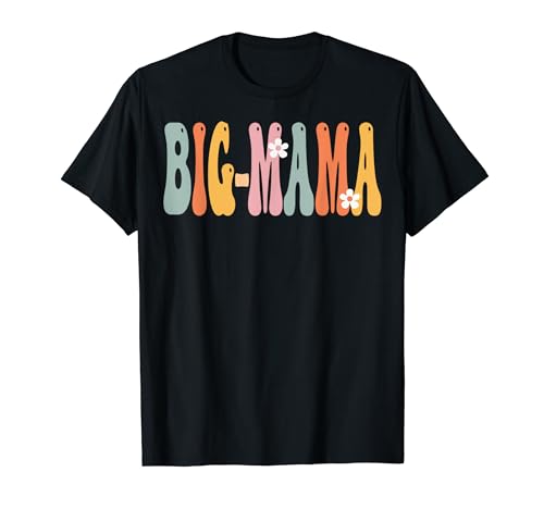 BIG-MAMA Retro Groovy Mama Süße lustige Oma zum Muttertag T-Shirt von NorthPole Attire