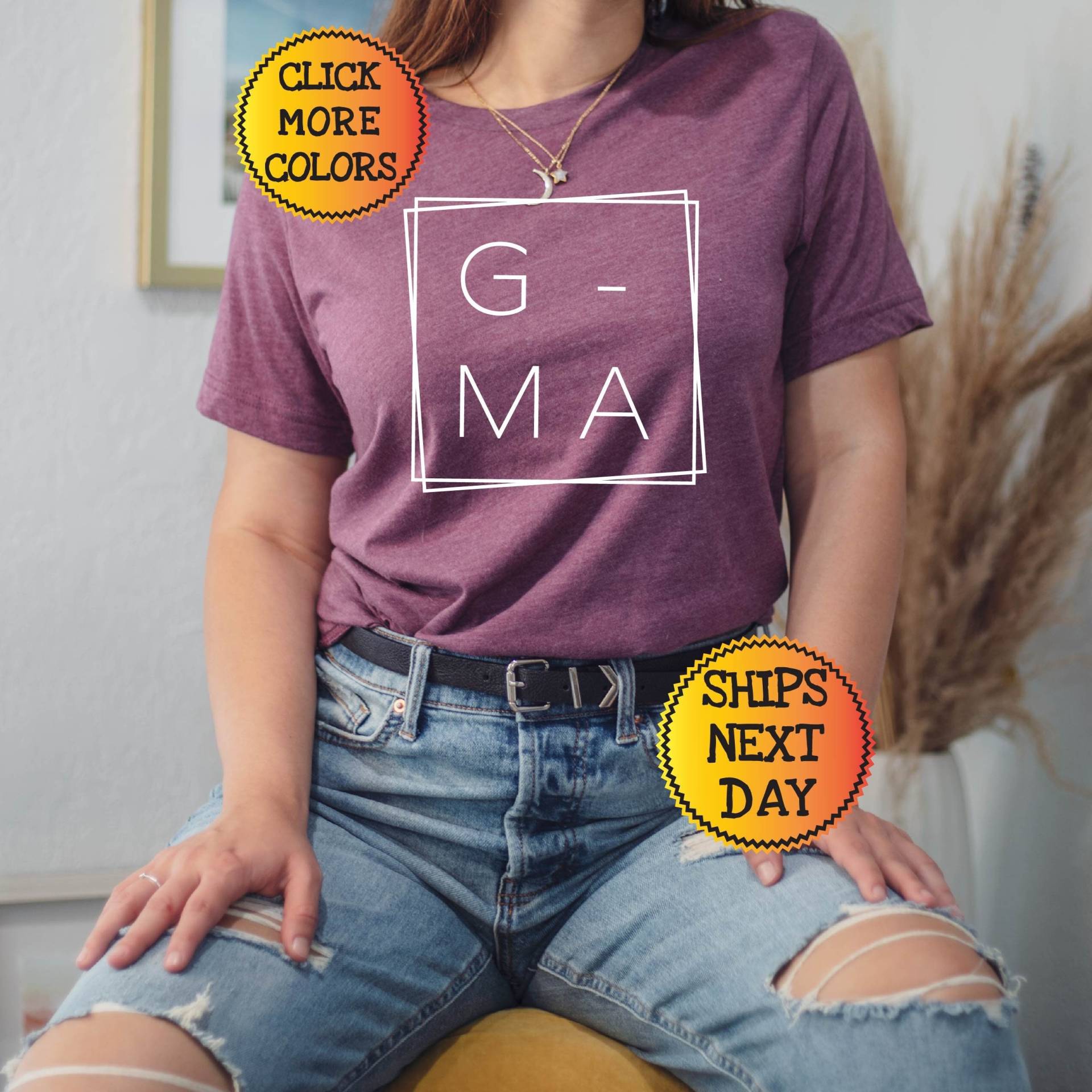 Platz G-Ma Shirt, Oma T-Shirt, Muttertagsgeschenk, Geschenk Für Oma, Großmutter Nana Shirts Frauen von NorthStarApparels