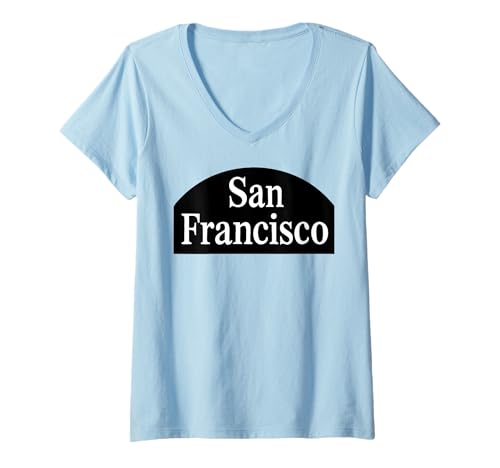 Damen San Francisco, Kalifornien, 415 NorCal Bay Area, Retro, Vintage-Stil T-Shirt mit V-Ausschnitt Damen San Francisco, Kalifornien, 415 NorCal Bay Area, Retro, Vintage-Stil T-Shirt mit V-Ausschnitt von Northern California Bay Area Apparel Co