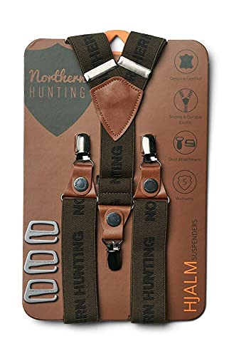 Northern Hunting Hosenträger - Braun - Männer - Erwachsene Männer, Jäger, Outdoor-Enthusiasten - Herren - male - Suspenders - Jumbo Clip von Northern Hunting